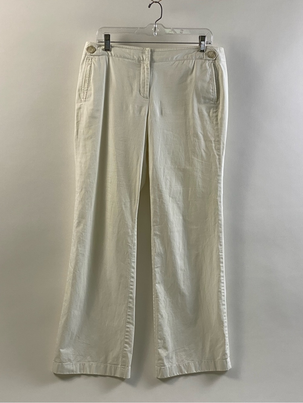 Stone Women's Wide Leg Trousers with Button Detail
